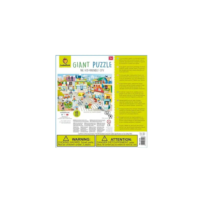 Puzzle 48-teilig Die umweltfreundliche Stadt