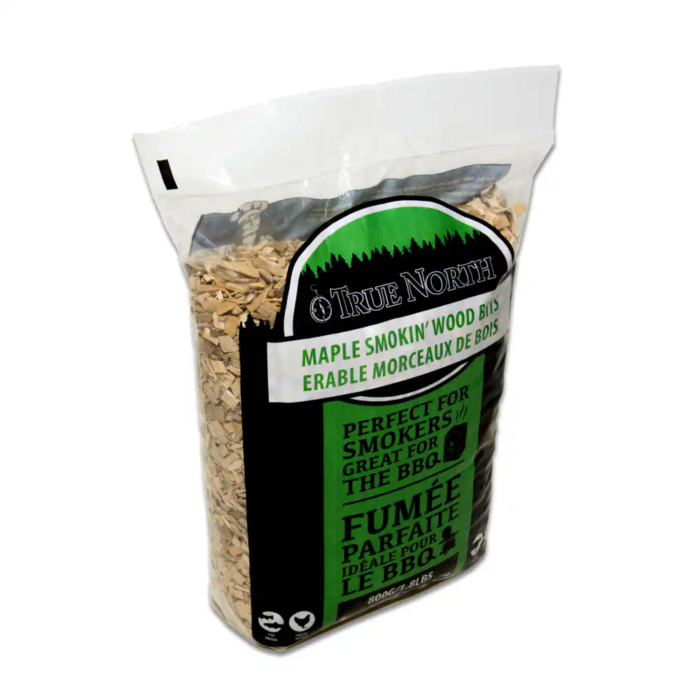 True North Maple Smokin', 100% Natural Smoking Wood Chips For BBQ and Smoker, 2-Lb