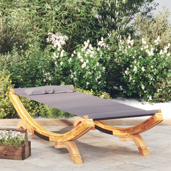 Hamak Antracyt 100 x 188.5 x 44 cm Drewno vidaXL