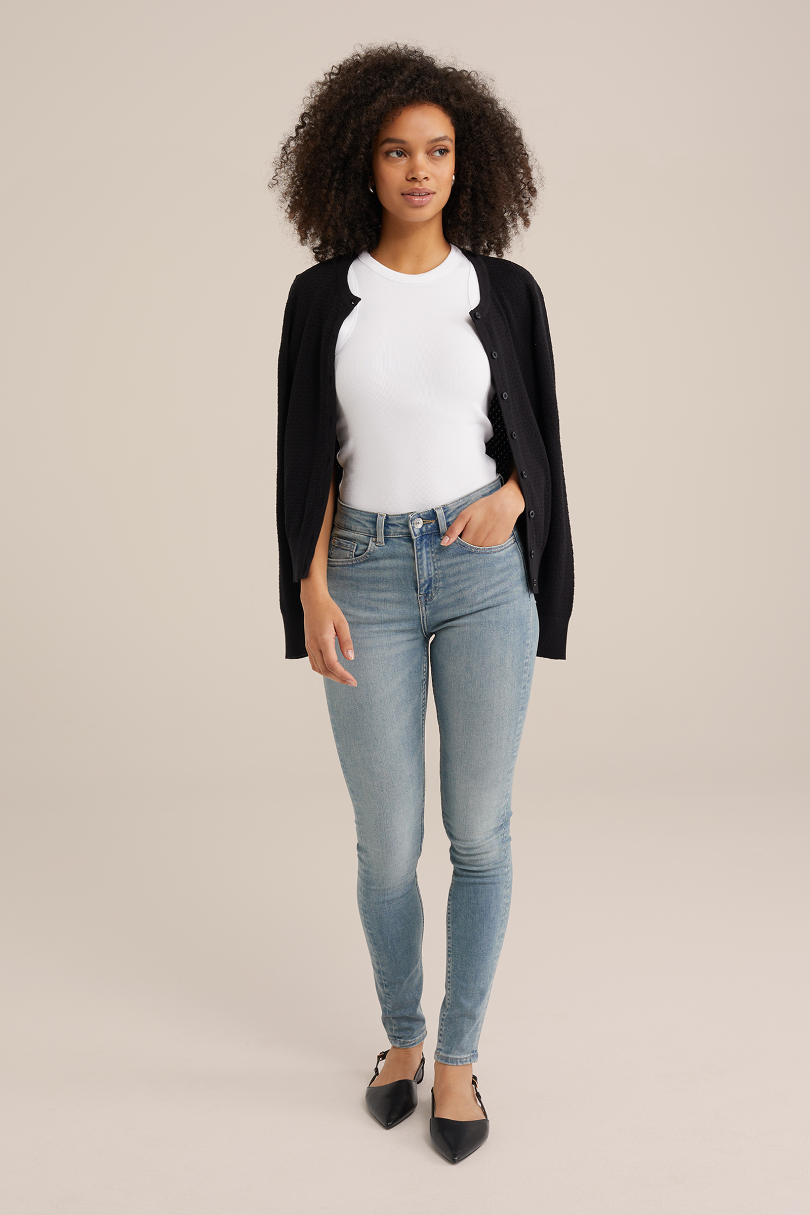 Dames tanktop van ribstof