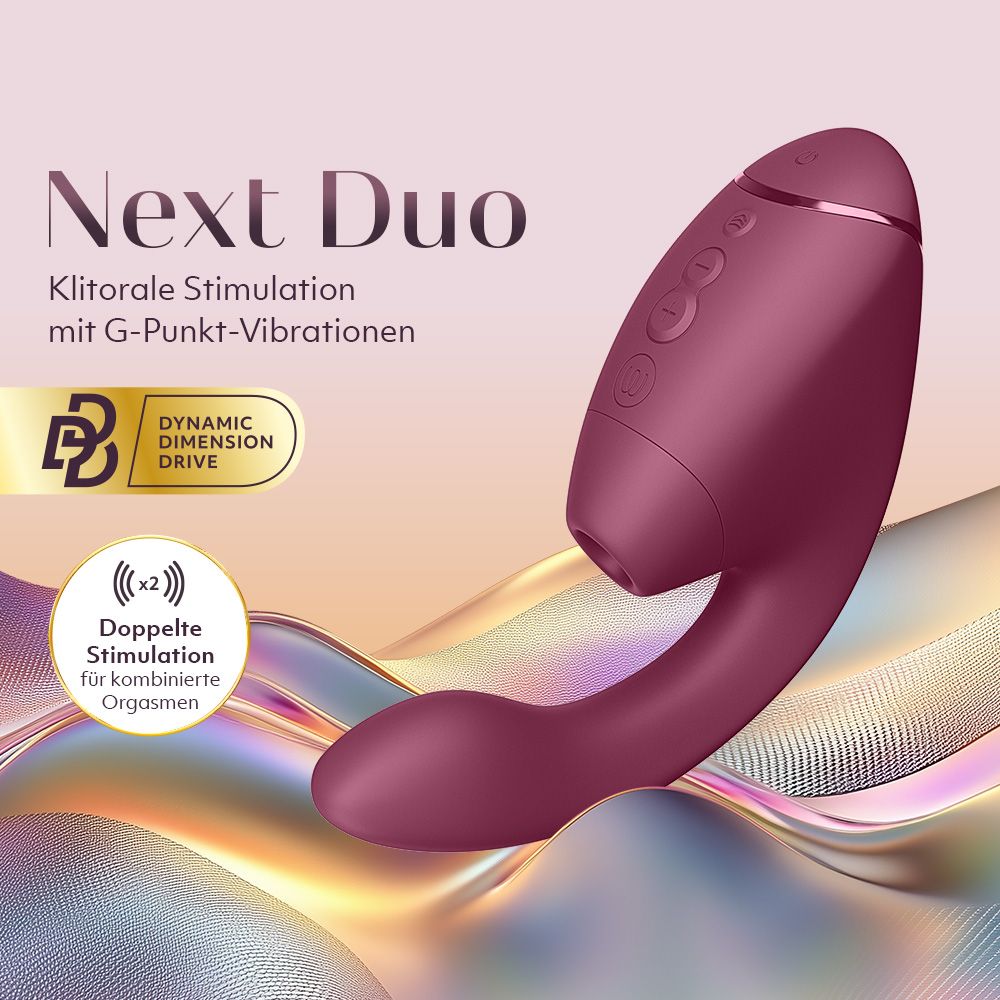 Next Duo - Klitoraler & G-Punkt Dual-Stimulator mit 3D Pleasure Air