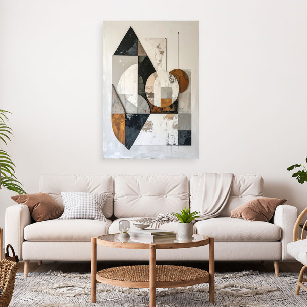 Obraz do salonu sypialni biura, Abstrakcja geometryczna 20x30