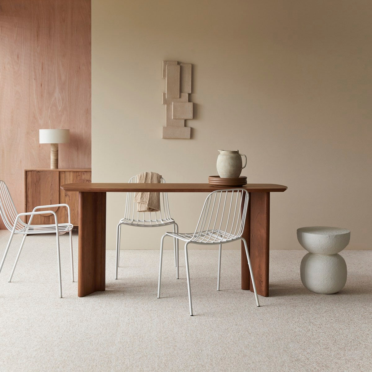 Tikamoon - Acaciahouten tafel 160x60 Suzanne