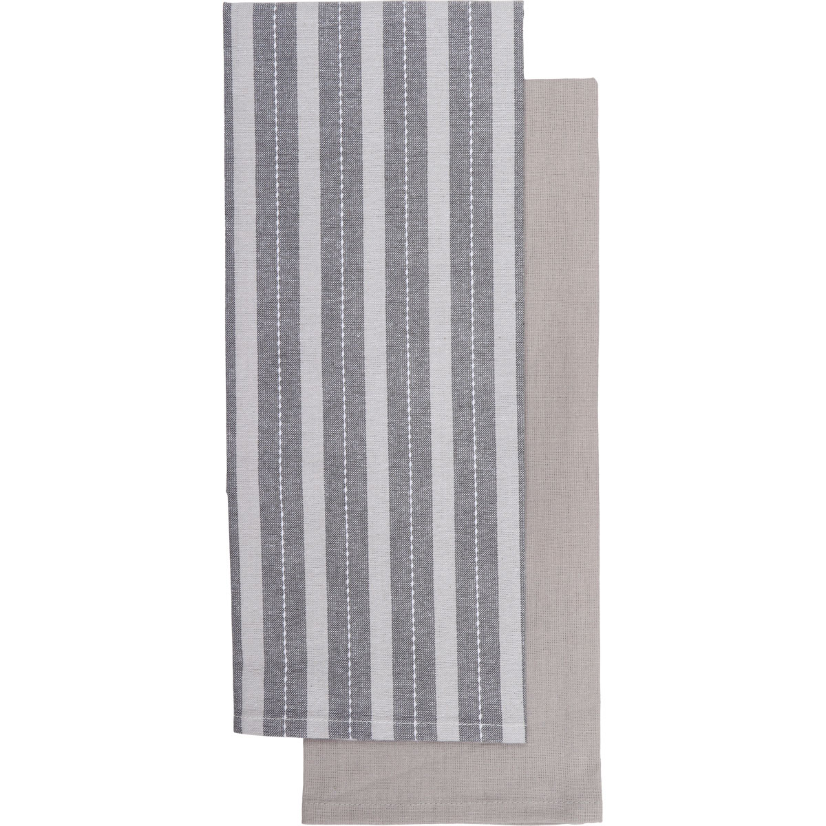 Conjunto de 2 panos de cozinha CHARLIZE cinza 50x70cm