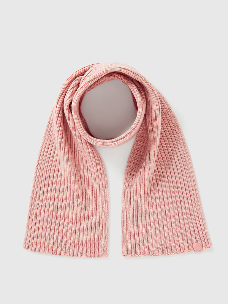 Wool blend knit scarf