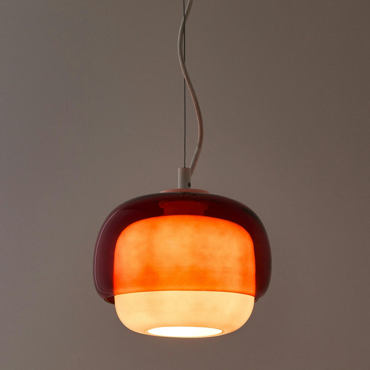 Suspension en verre coloré Ø21,5 cm, Kinoko
