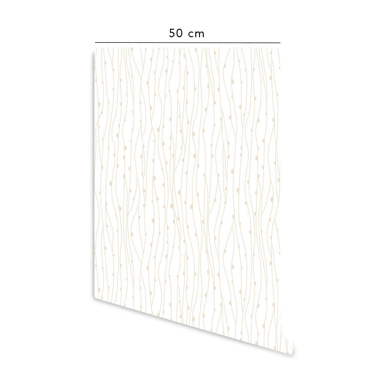 NATURE - Papier peint vinyle adhésif nature sable 50x300 cm