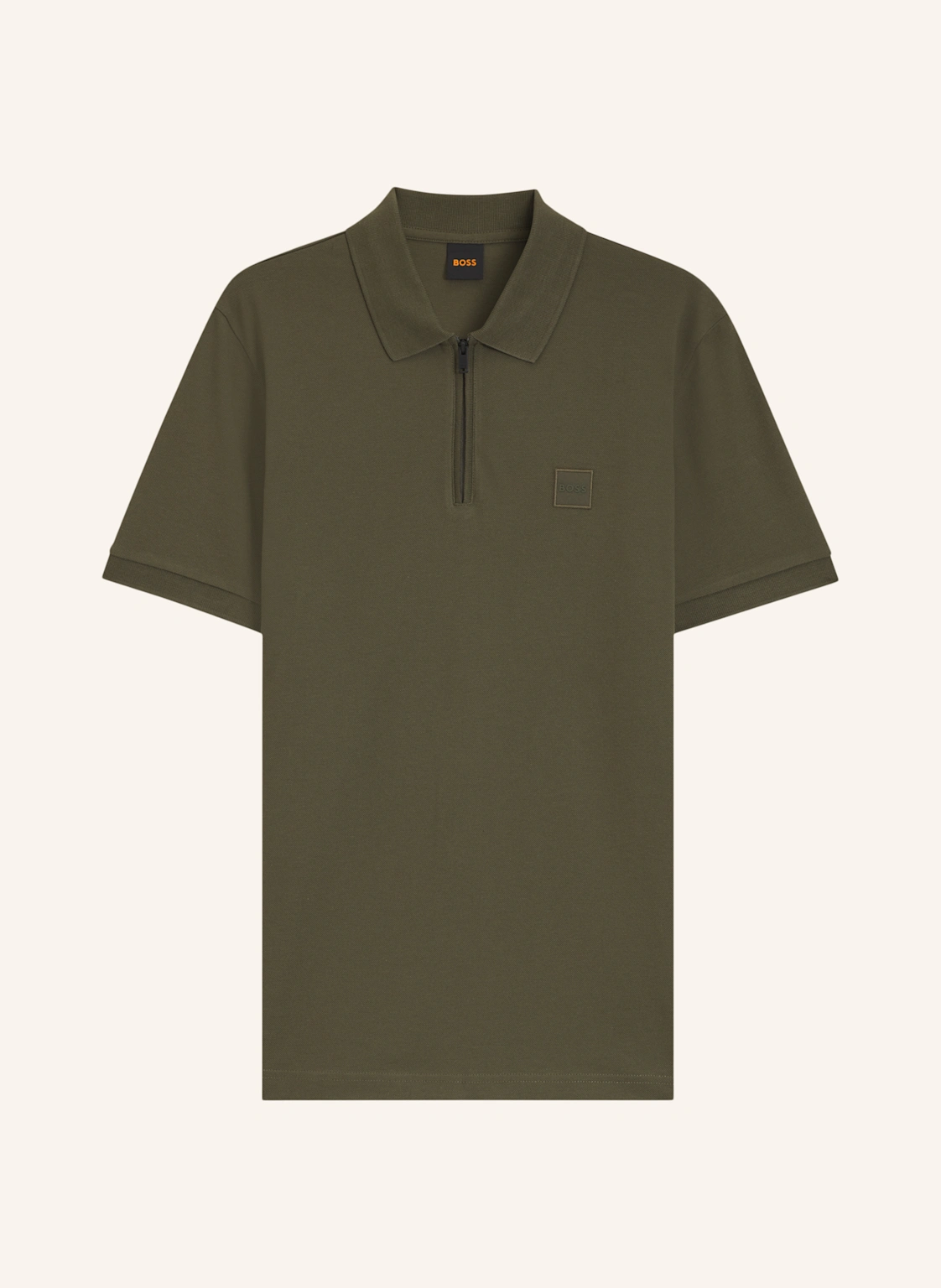 BOSS Piqué-Poloshirt PASSERZIP