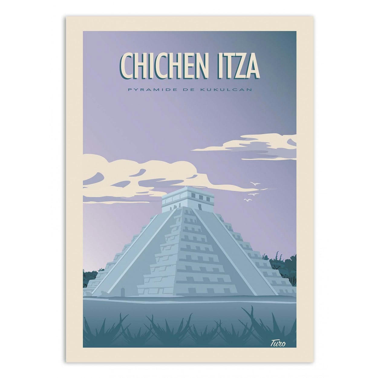 TUROMEMORIESSTUDIO - CHICHEN ITZA - TURO - Affiche d'art 30 x 40 cm