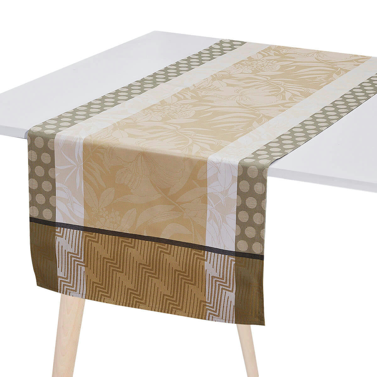 NATURE URBAINE - Chemin de table en coton chene 50 x 150