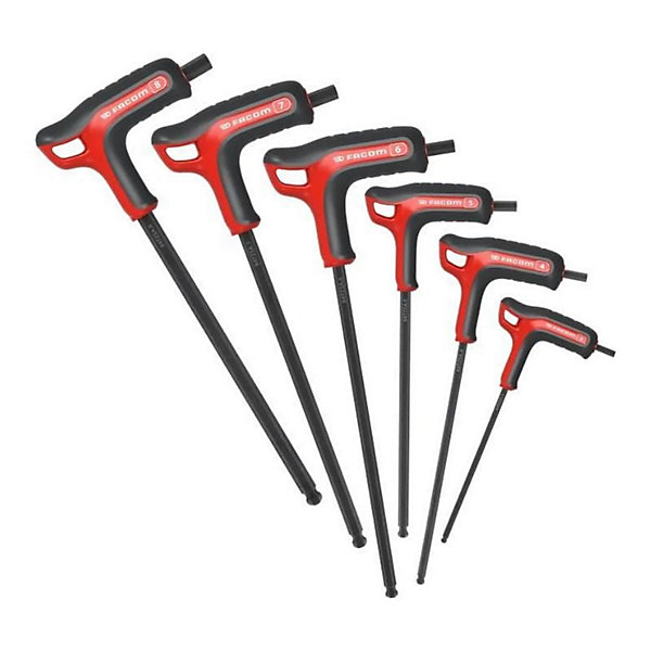 Module De 7 Clés Mâles En T - 6 Pans Facom Mod.84tzsapb