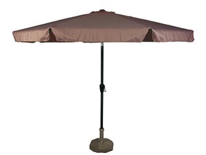 Lesli Living push-up parasol Libra - taupe - Ø350cm