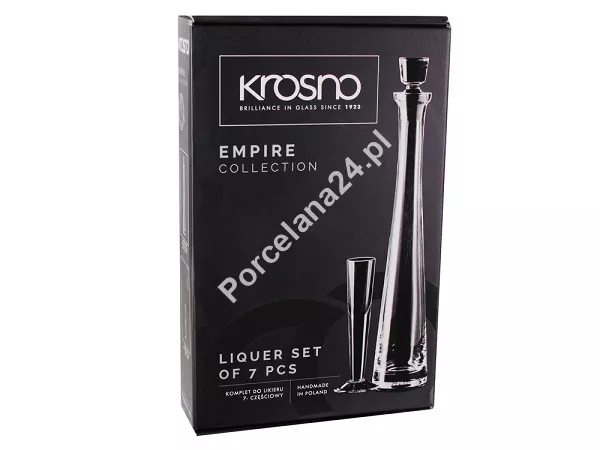 Kpl. do likieru 0,03 L (6szt)   karafka 0,3 L (1szt) Krosno - Empire (Liqueur) E0-3108