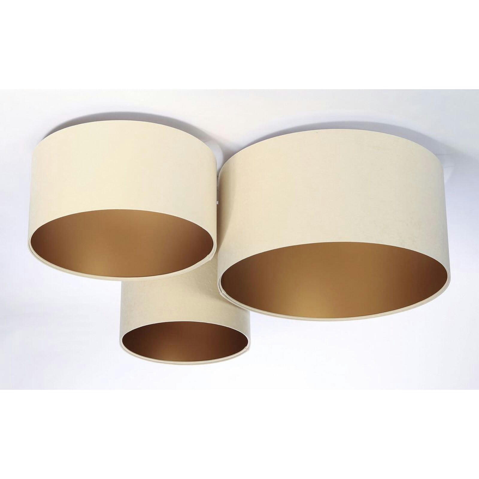 TRIO - Plafonnier Tissu Beige