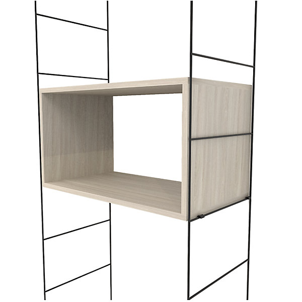étagère murale rectangulaire GoodHome Rigga effet chêne L. 60 cm