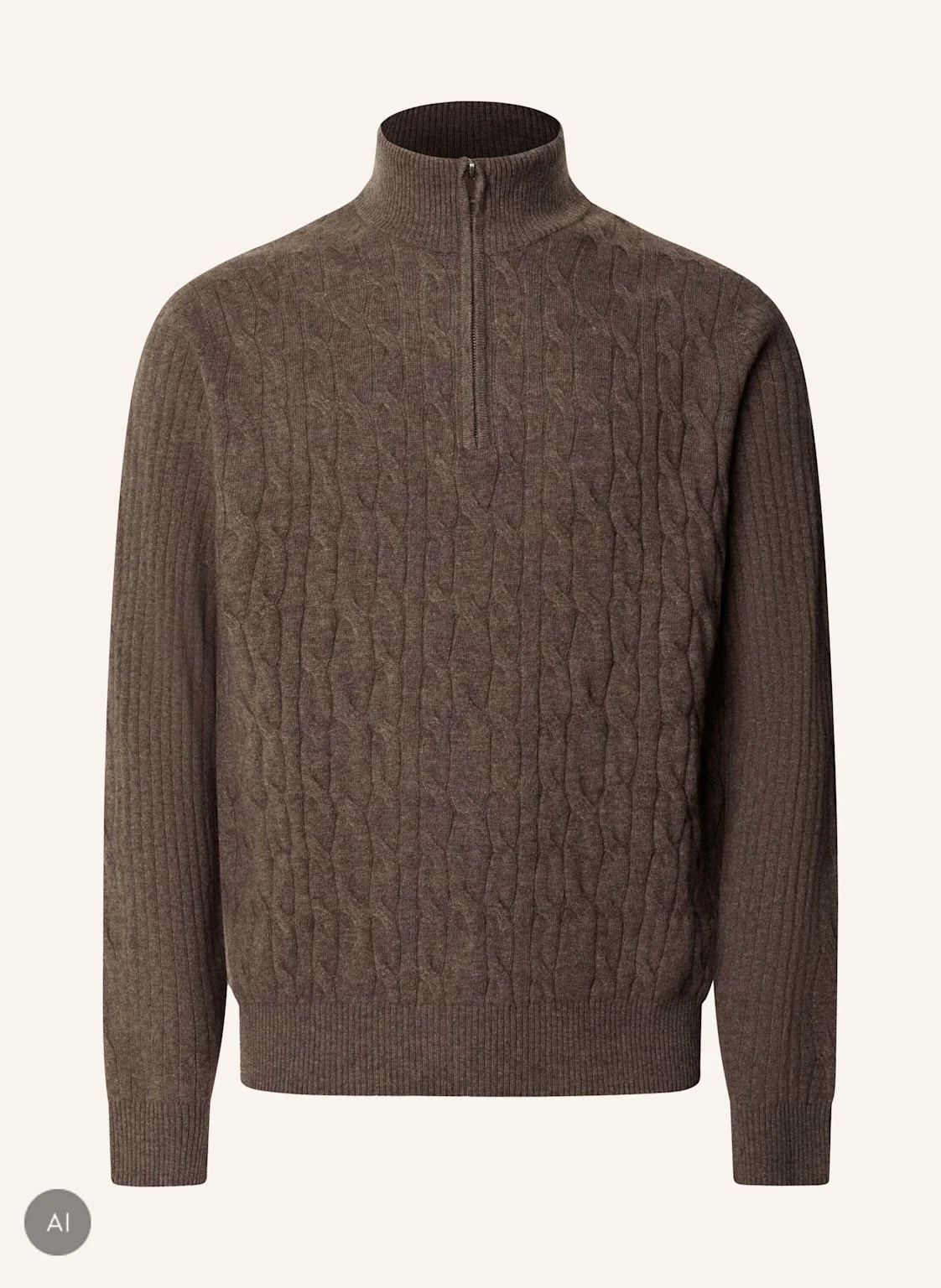HACKETT LONDON Pullover LAMBSWOOL CABLE HZIP