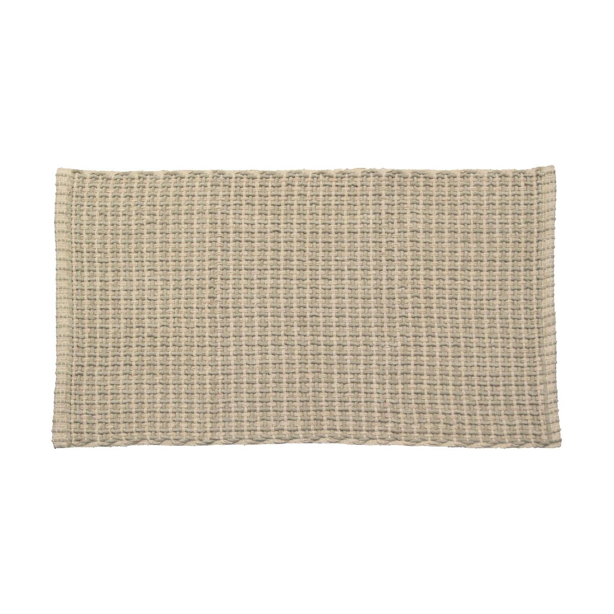 Tapete wc MIMETISME bege em algodão 50x90cm