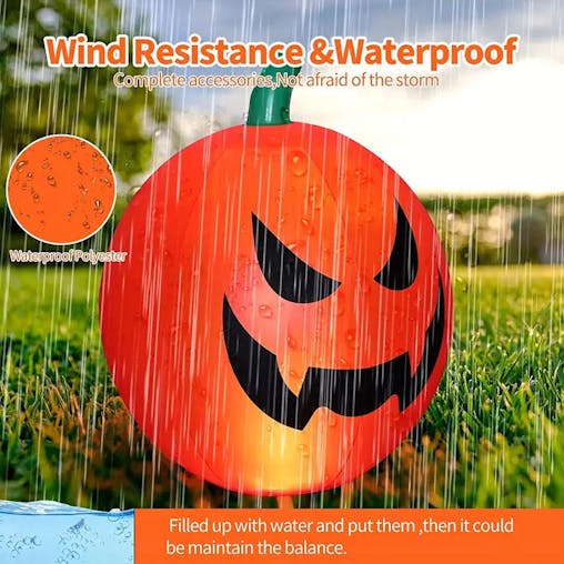 NNETM Remote Glow: Illuminated Inflatable Pumpkin