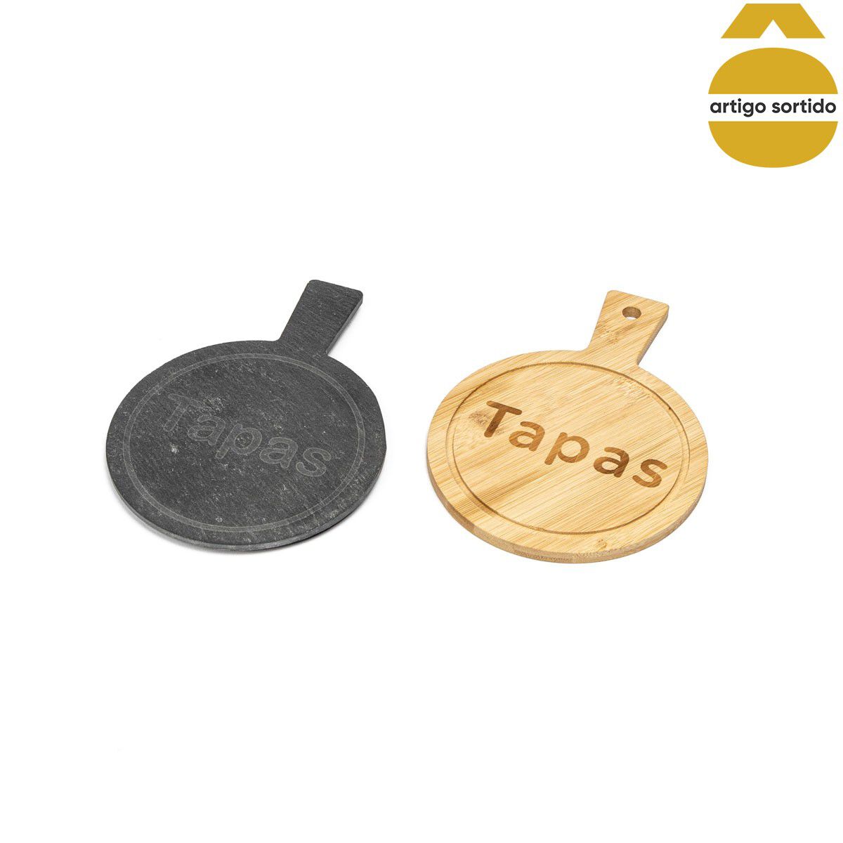 Tábua redonda para tapas