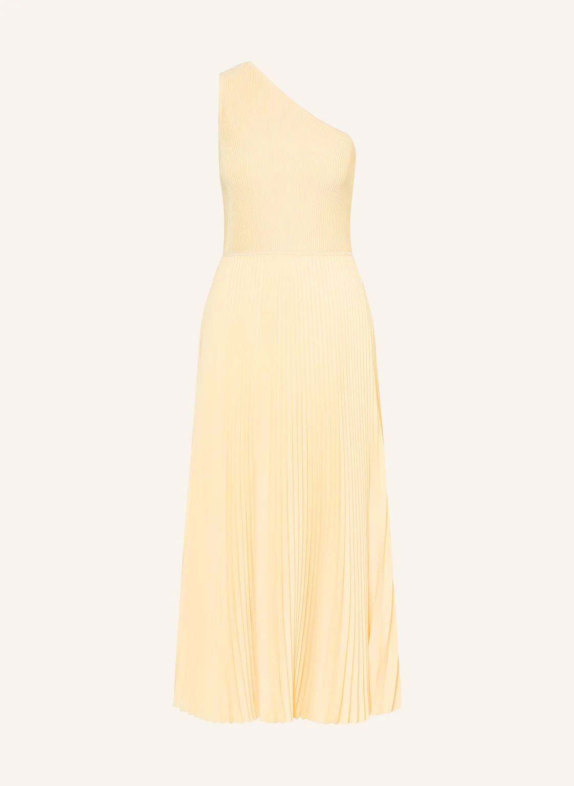 BOSS One-Shoulder-Kleid FOKI im Materialmix