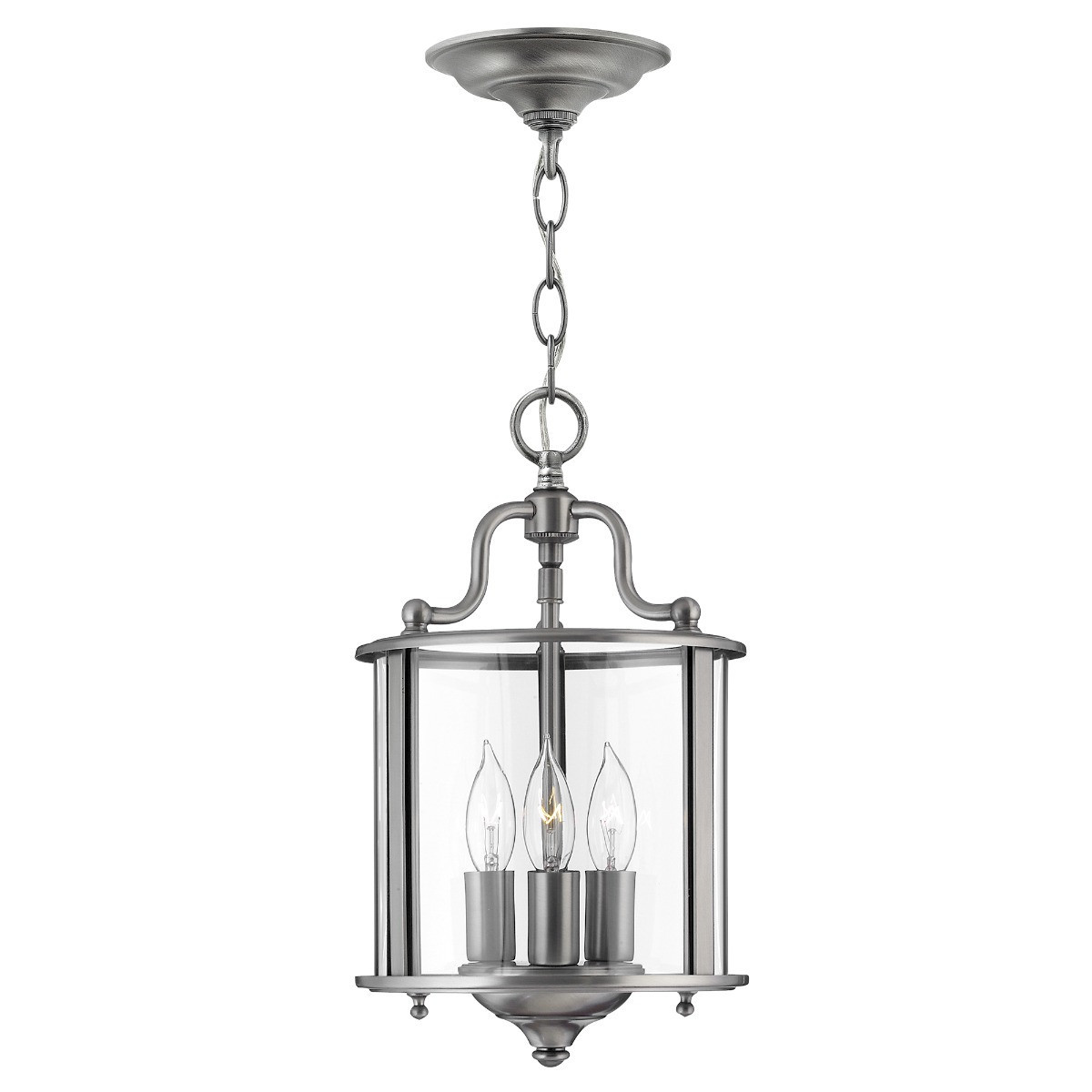 Lampa sufitowa szaro-pewter Gentry 3xE14x60W wym: 32x20x20 cm Hinkley