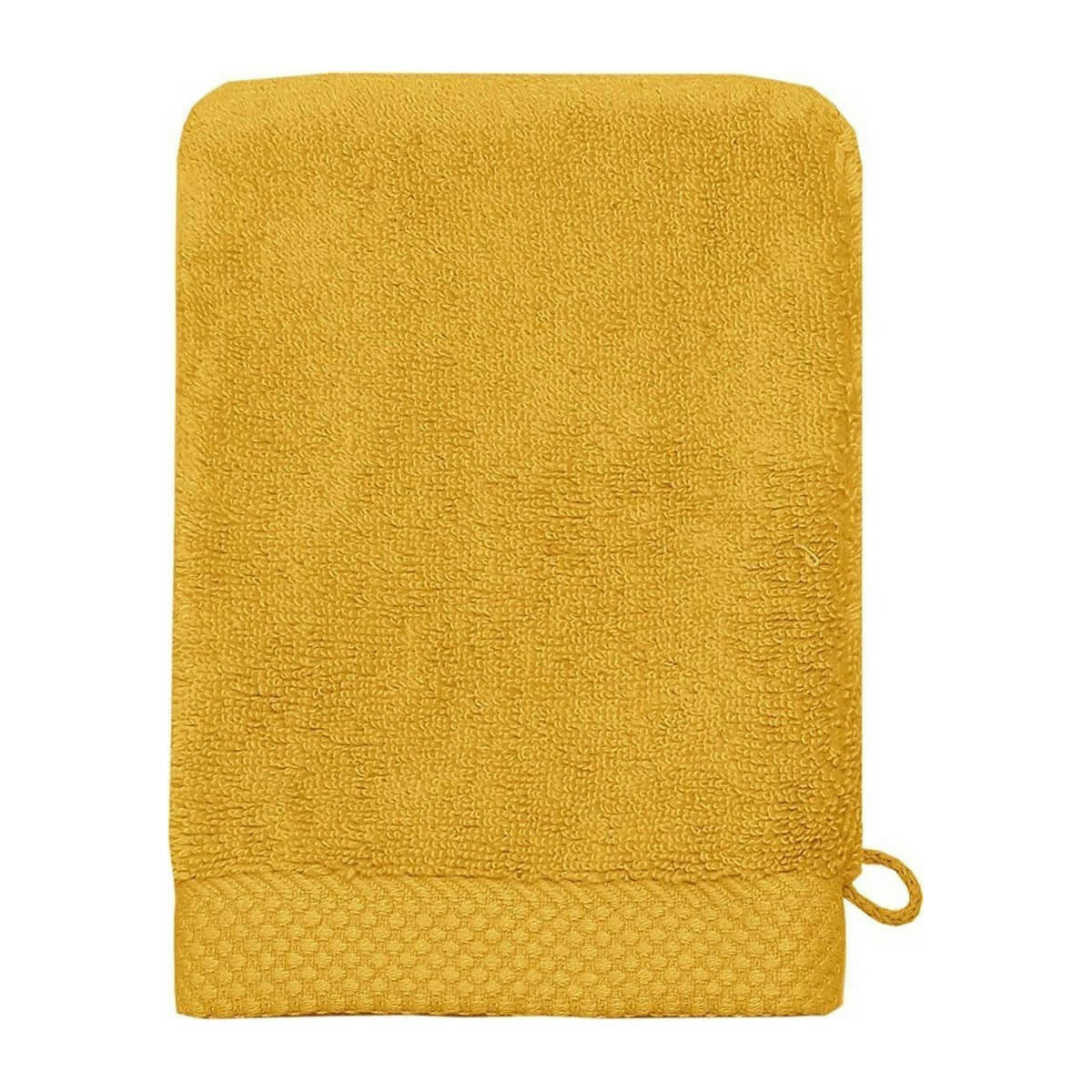 SENSOFT - 3 gants de toilette zéro twist 560gr/m²  safran 16x22 cm