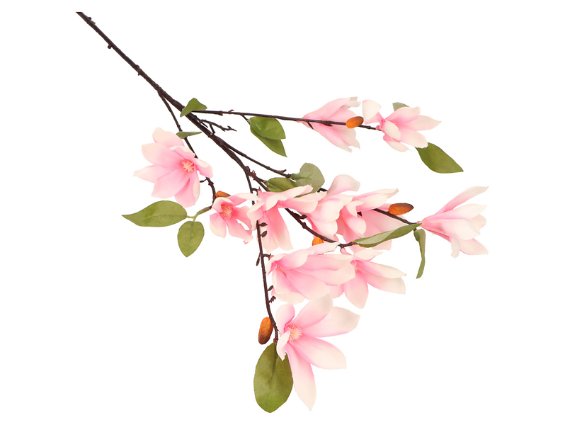 Magnolia gałązka 90 cm różowa
