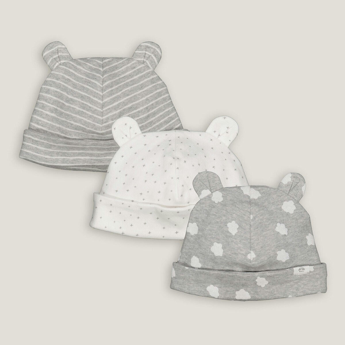 Lot de 3 bonnets