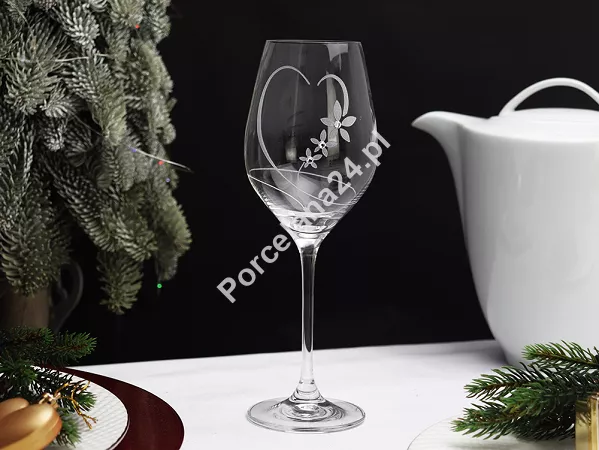 Kpl. kieliszków do wina białego 360 ml (2szt) Mati - Serca 21.100-0360
