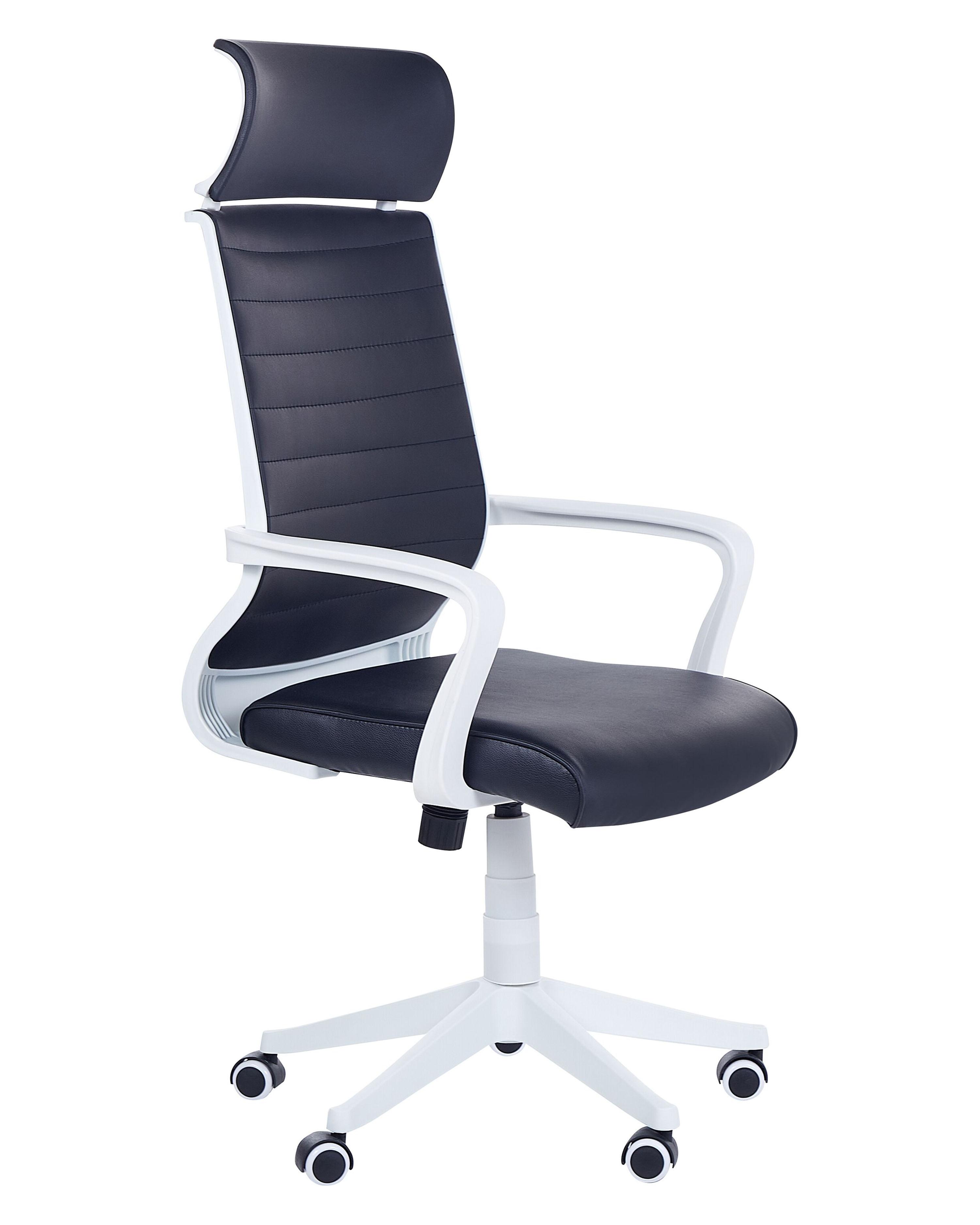 Office Chair LEADER Faux Leather Black