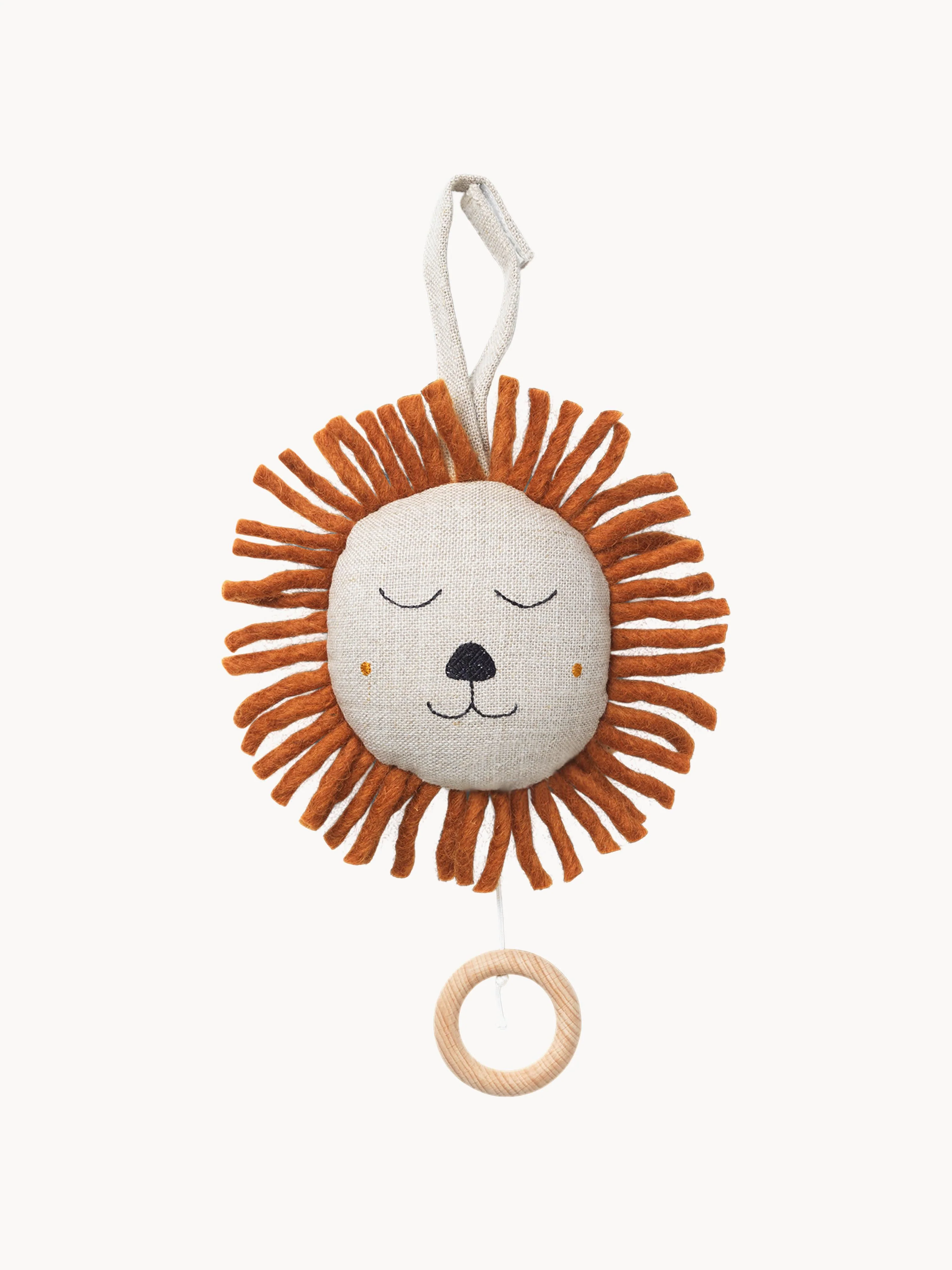 Musik-Mobile Lion aus Leinen