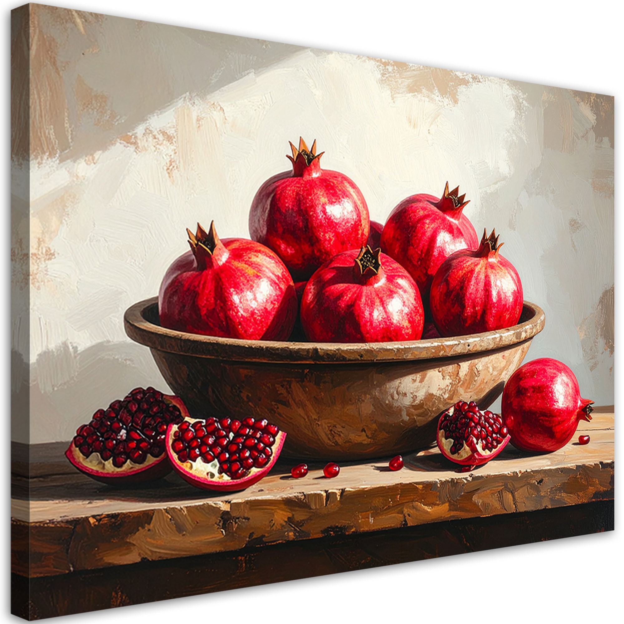 Obraz do kuchni jadalni restauracji, Granaty owoce natura 30x20