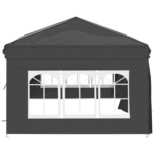 NNEVL Folding Party Tent with Sidewalls Anthracite 3x6 m