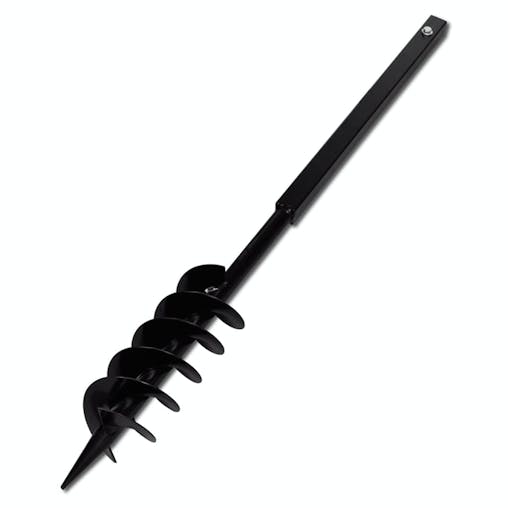 NNEVL Ground Drill with Handle 100 mm with Extension Tube 5 m Steel