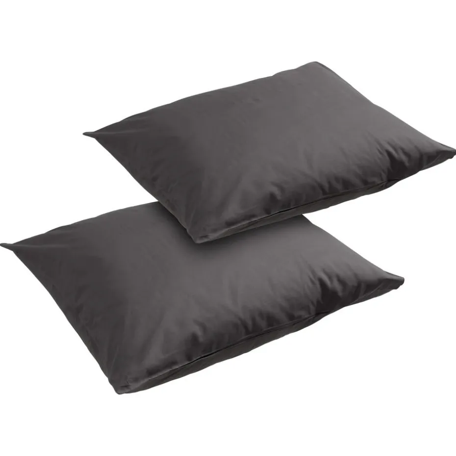 Kwantum Hoeslakens. Moltons & Kussenslopen | Beddengoed | Kussensloop Katoen  – 60x70cm Antraciet
