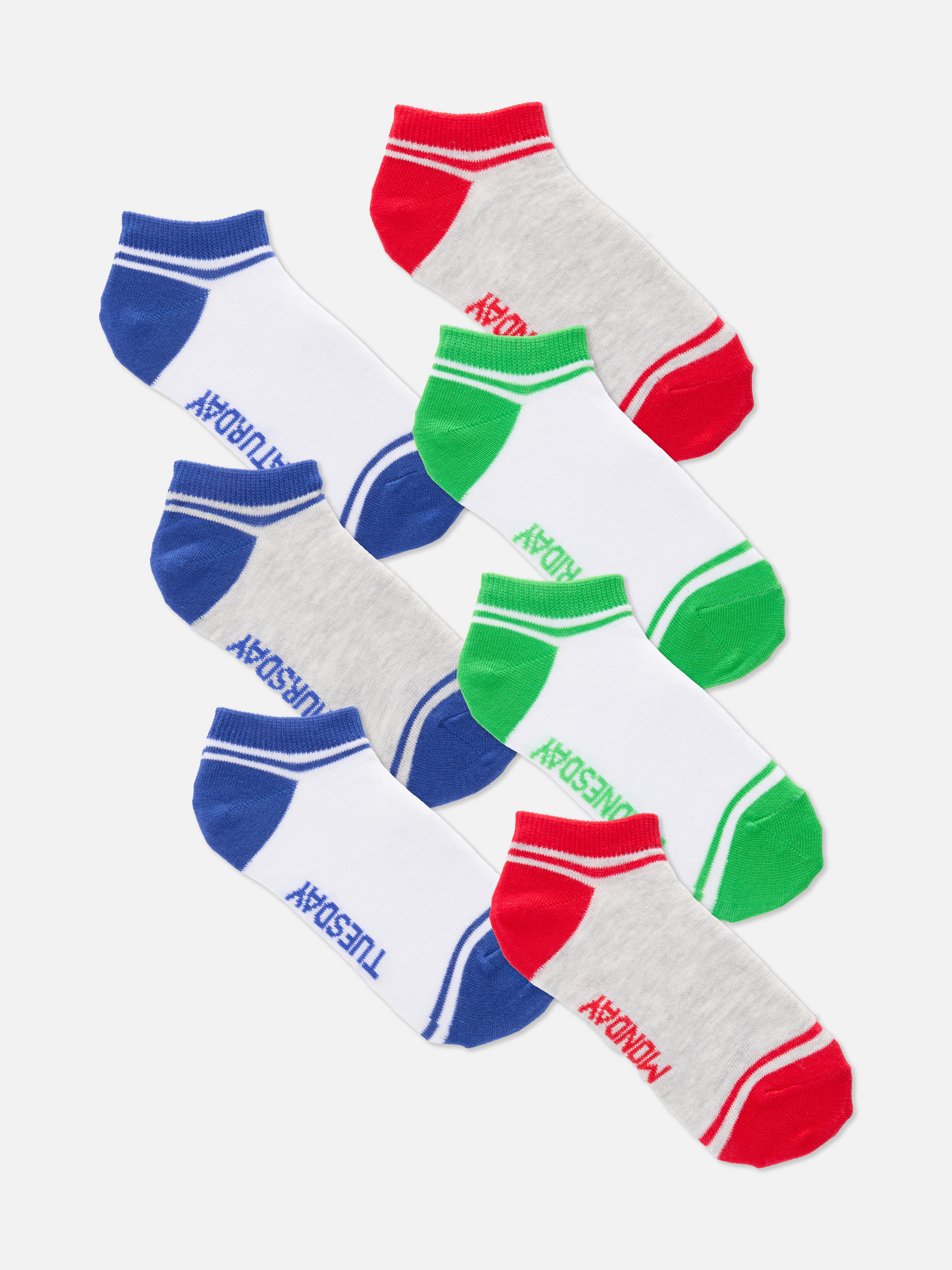 7-Pack Days of the Week Sneaker Socks