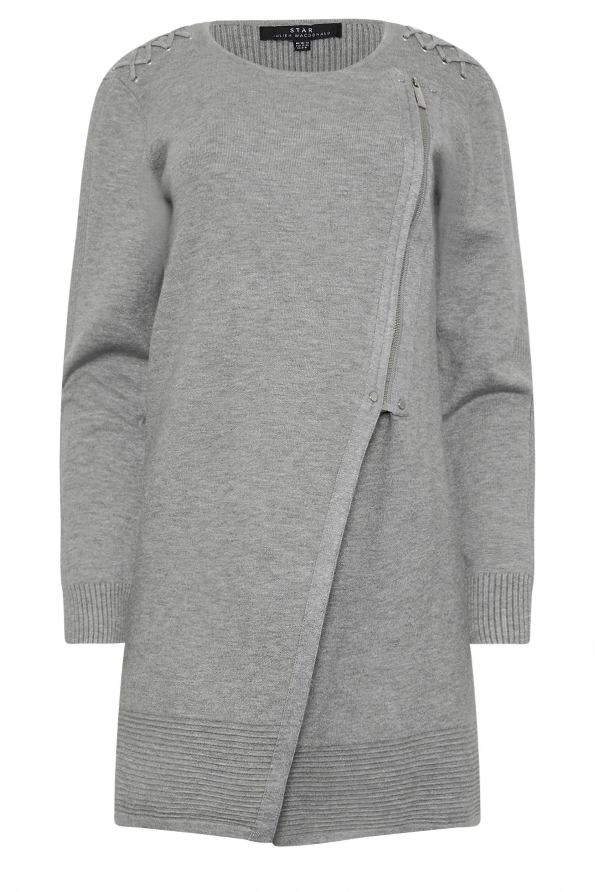 Star by Julien Macdonald Eyelet Detail Zip Cardigan