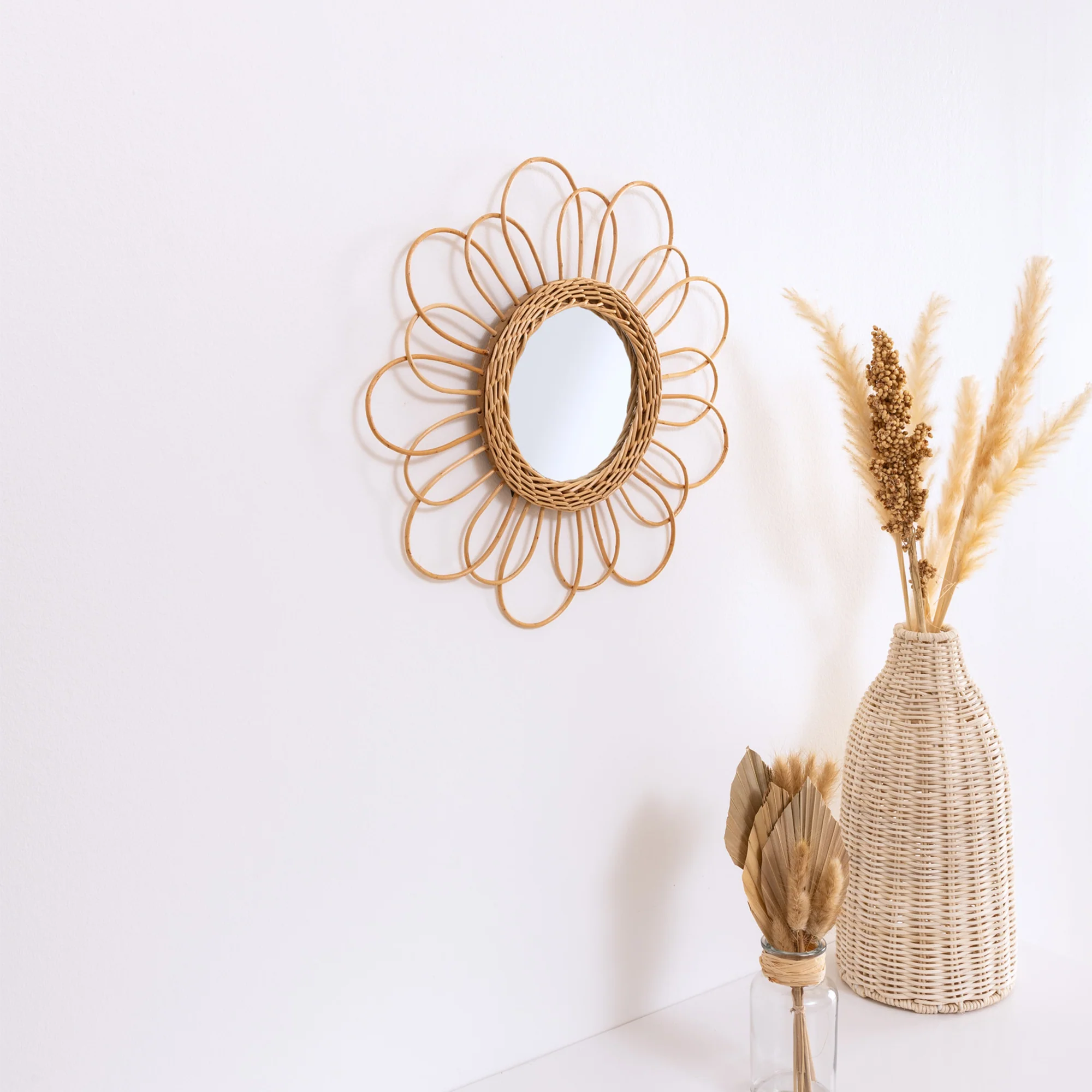 Miroir en rotin ELEGIA