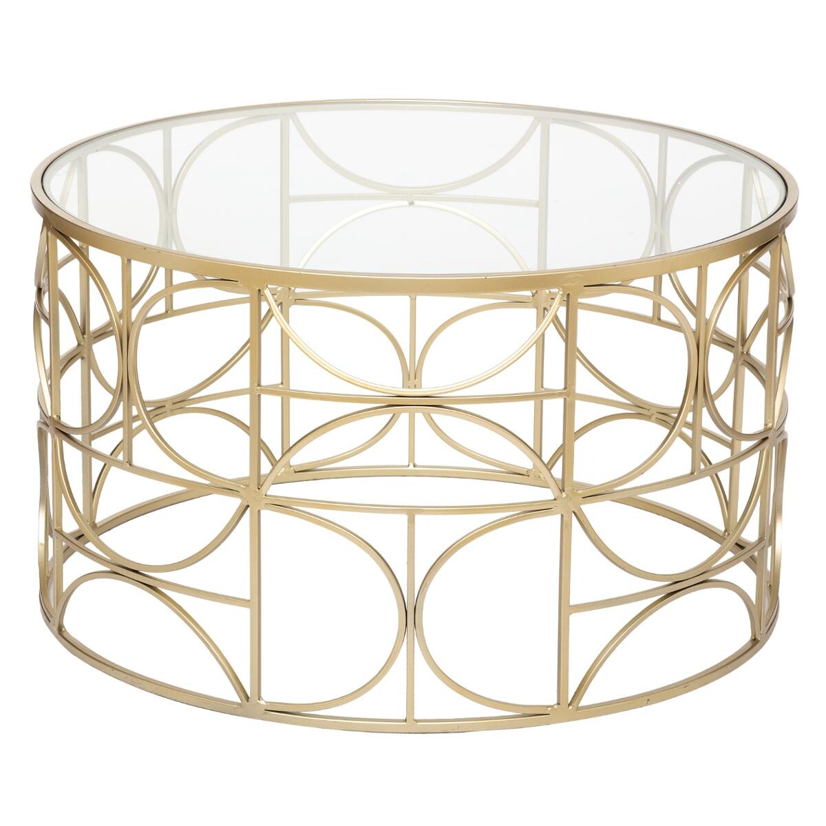 Coffee table "Suite" Gilt, D.71 cm