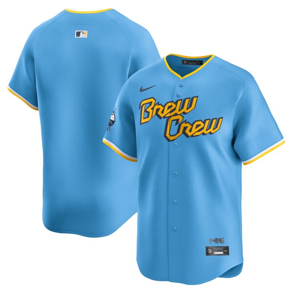 Milwaukee Brewers Nike City Connect Limited Jersey - Powder Blue
