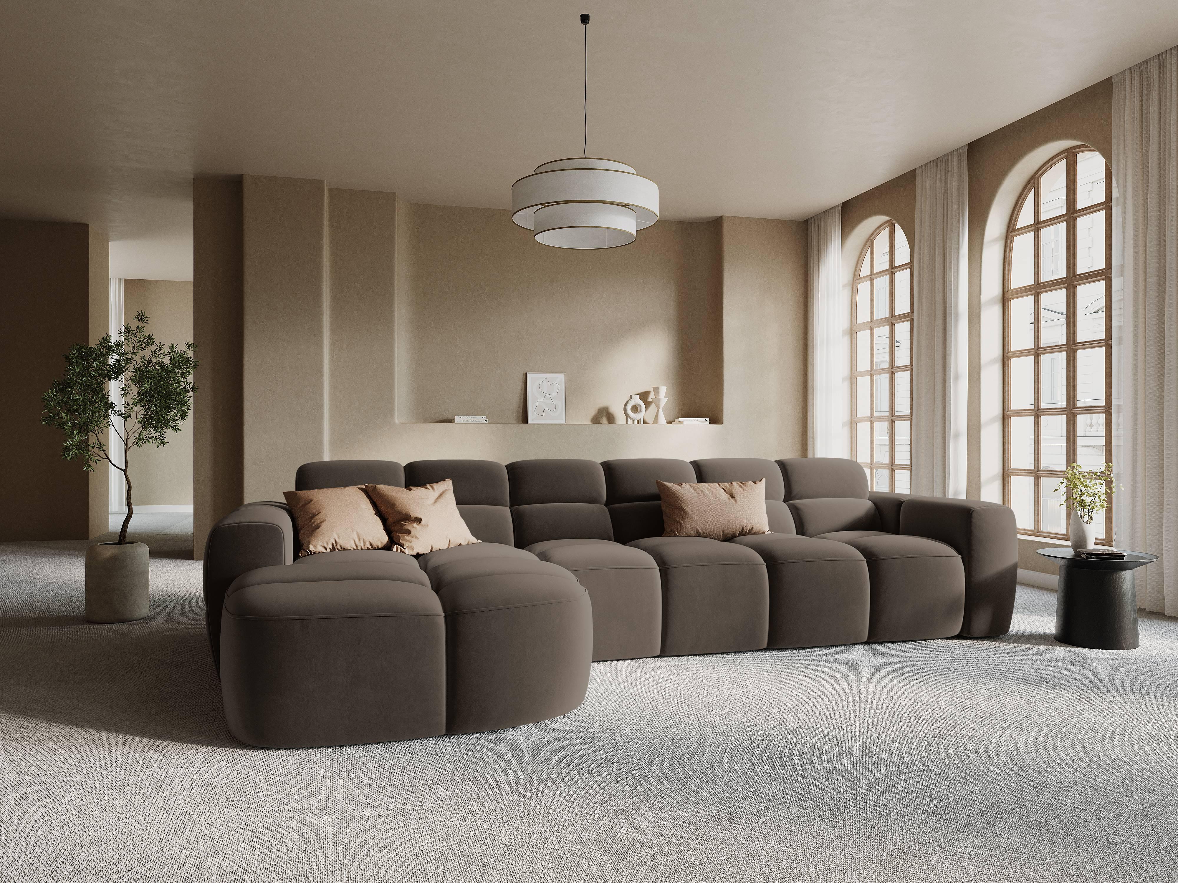 4-zits hoekbank Lisa links velvet