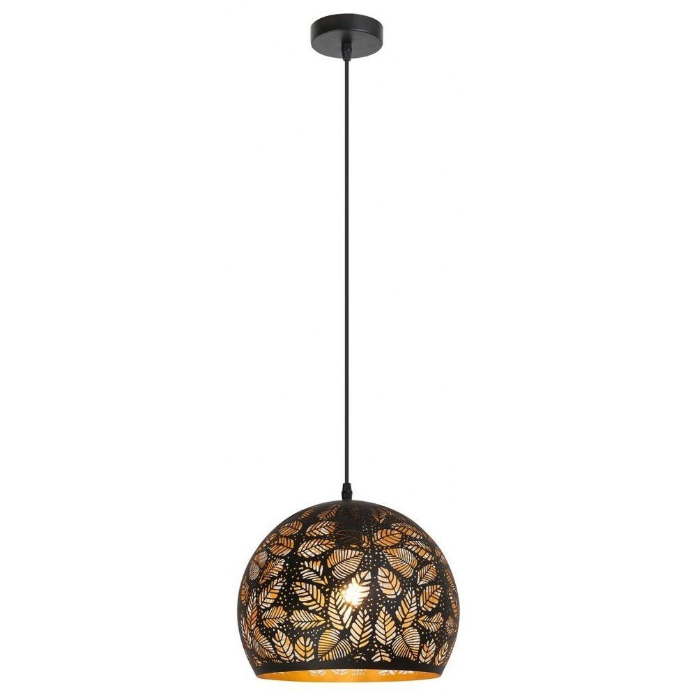 Lampa wisząca czarna Manorca 1xE27x40W wym: 100x28x28 cm Rabalux