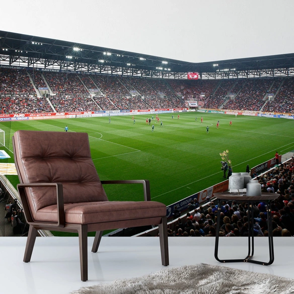 Vliestapete »XXL Vliestapete«, FC Augsburg Fußballstadion, mehrfarbig, matt