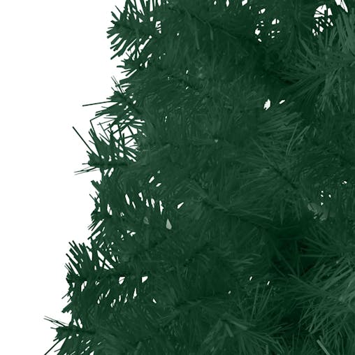 NNEVL Slim Artificial Half Christmas Tree with Stand Green 240 cm