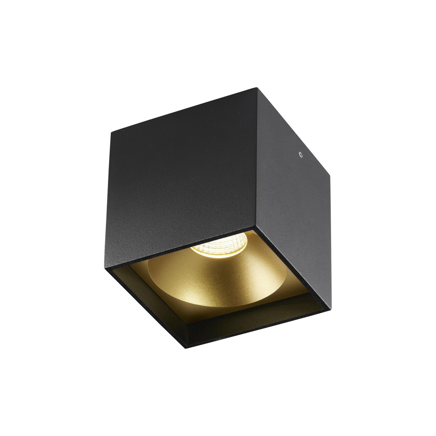 Solo SQUARE loftlampe, sort/guld