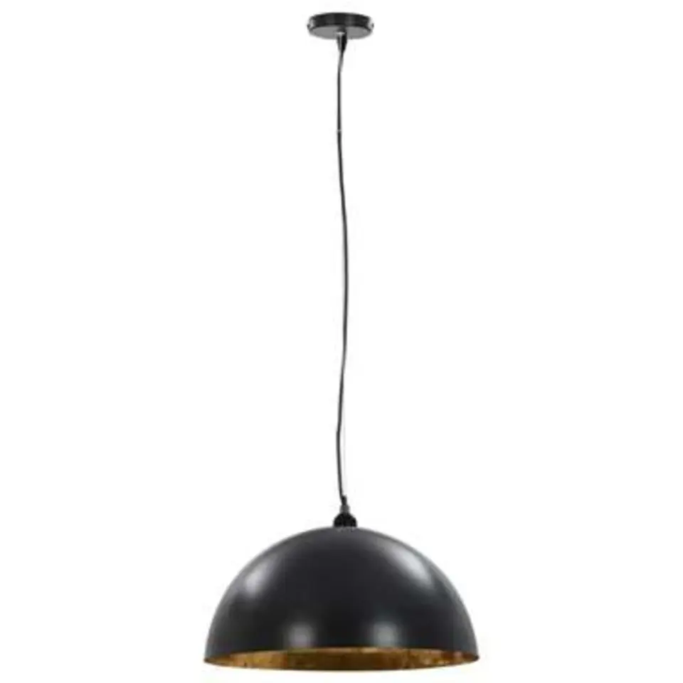 vidaXL - Plafondlamp - Zwart - Metaal - 50 cm - 2 stuks