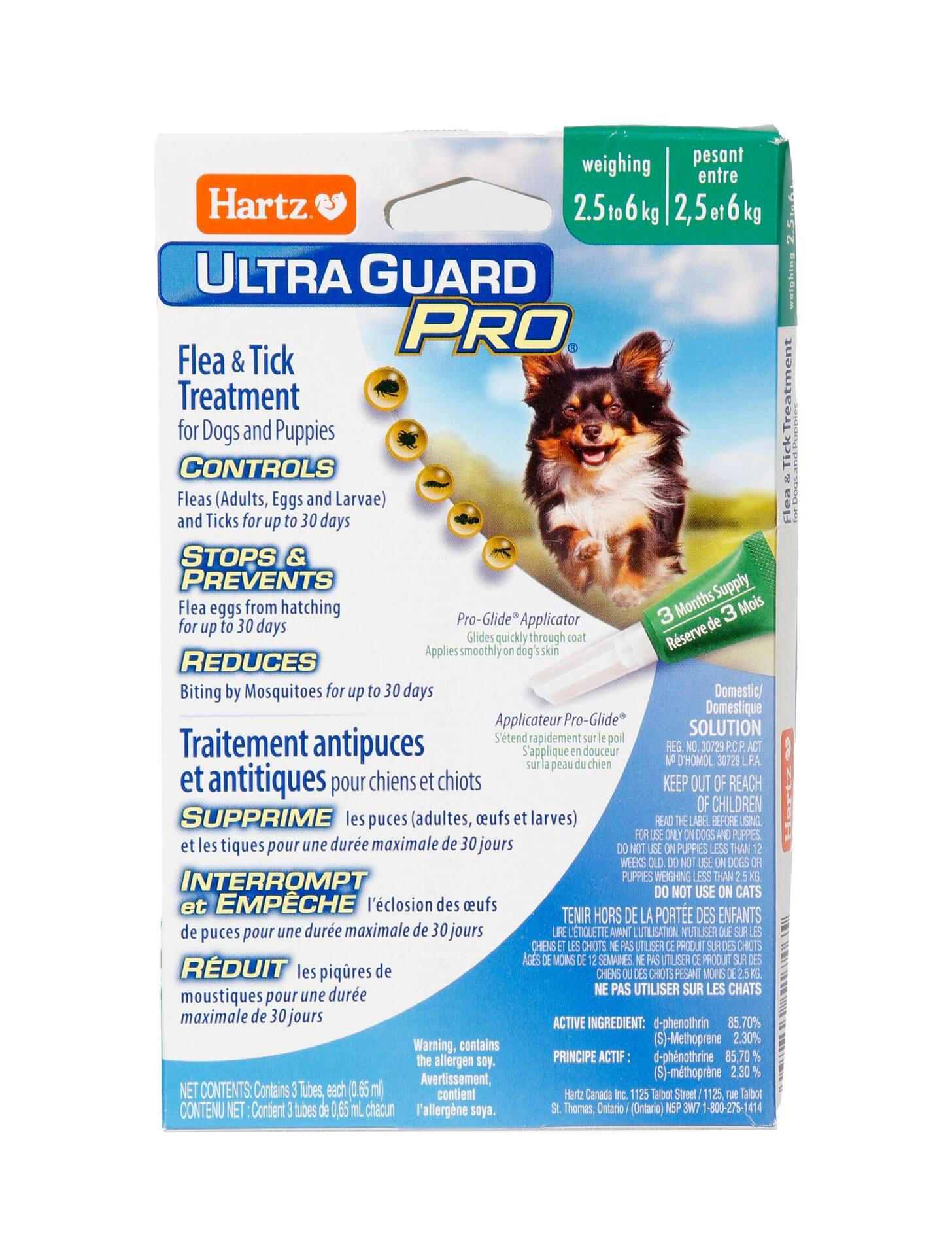 Hartz Ultra Guard Pro Topical Flea and Tick Treatment For Dogs and Puppies, Assorted Sizes