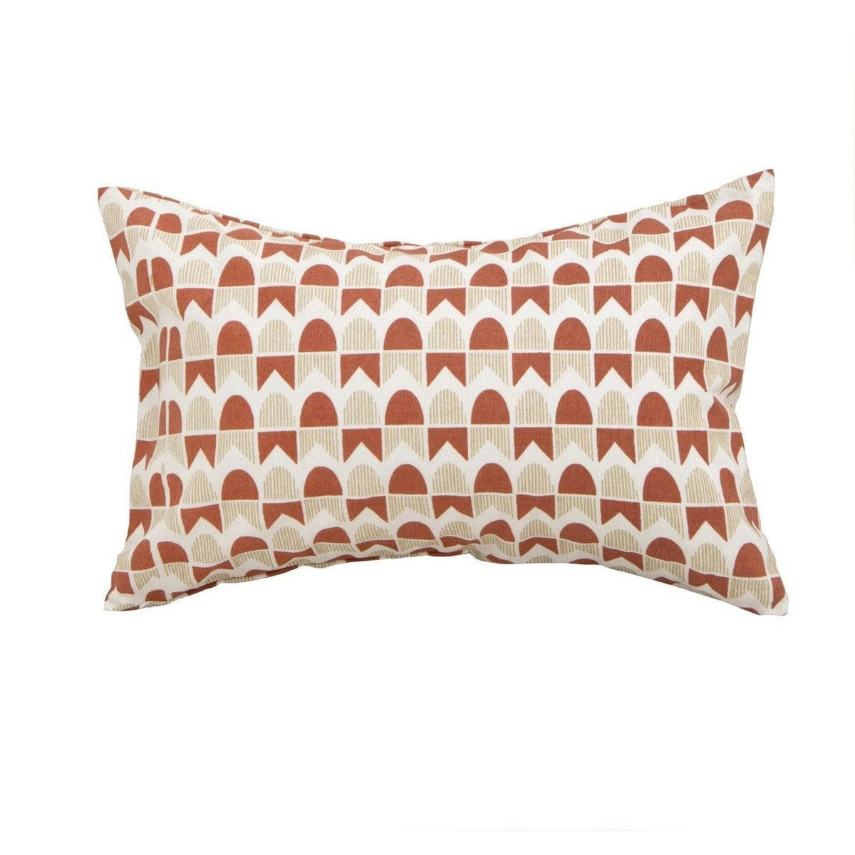 SKANDI - Coussin de plage coton  39x25 terracotta