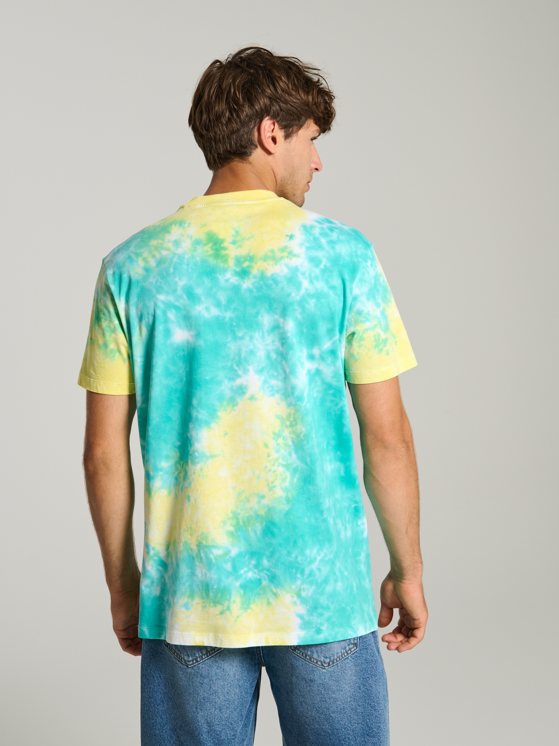 Bawełniana koszulka z efektem tie-dye SpongeBob