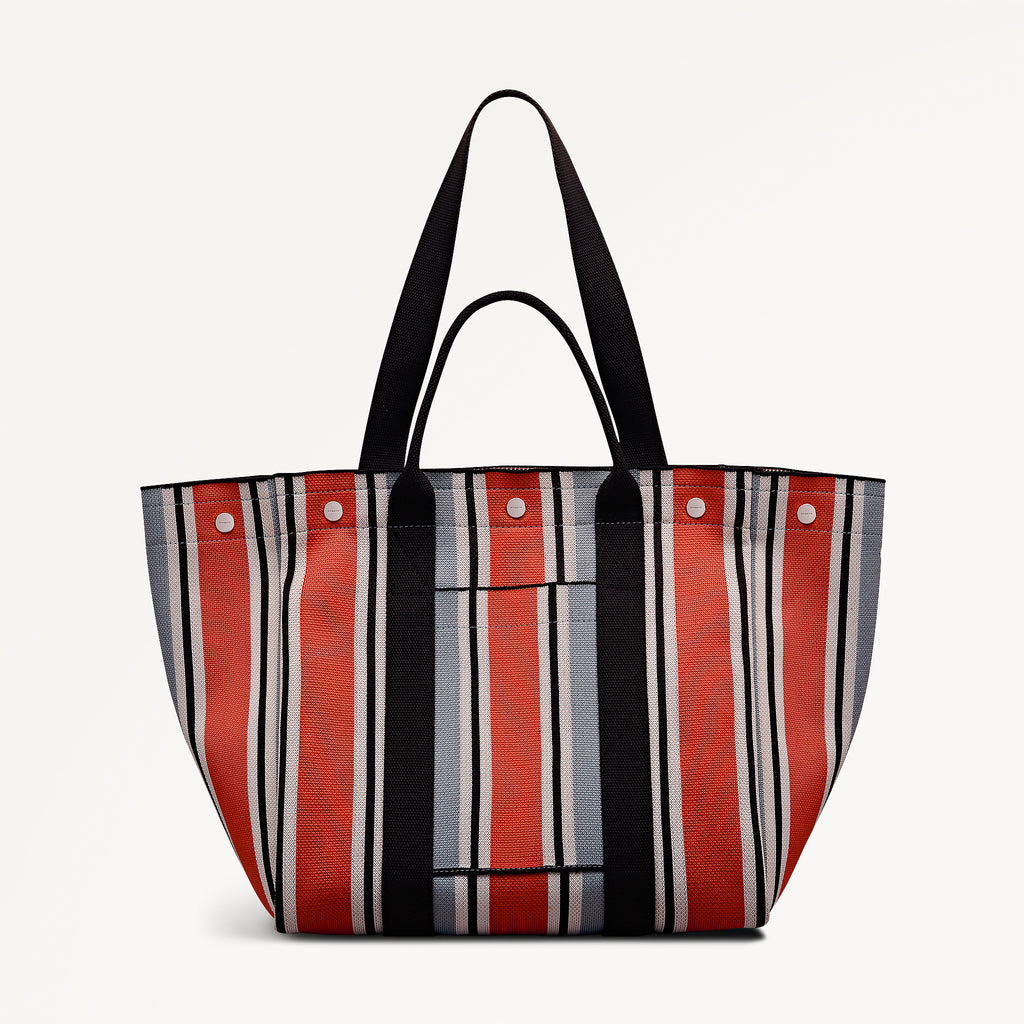 Hadleigh Place - Cabana Stripe - Large Open Top Tote